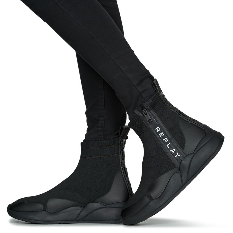 Replay HERA ZETA Nero Sneakers alte Donna - 8