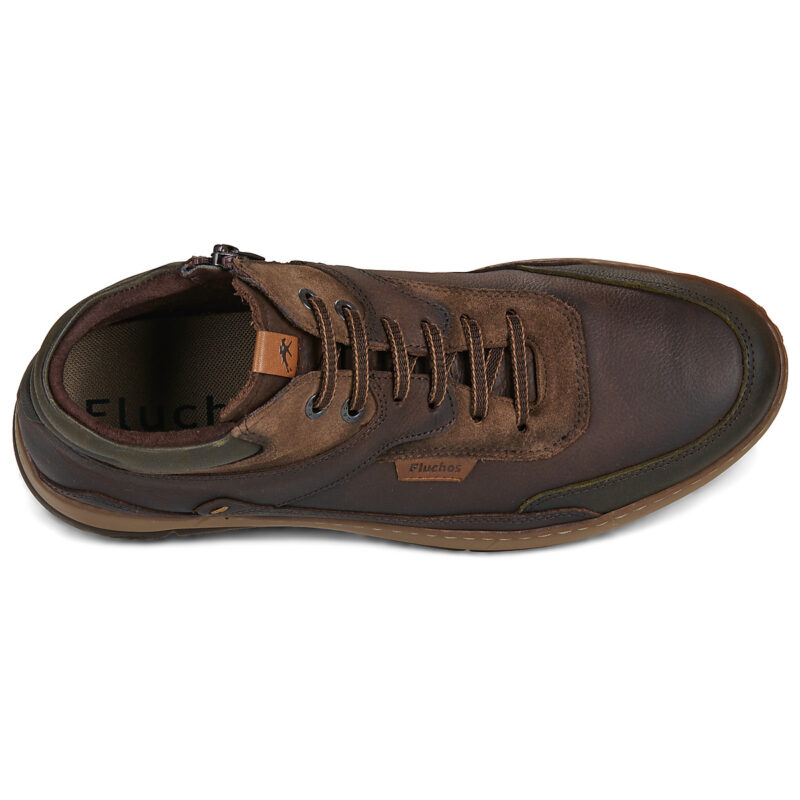 Fluchos JEFF Brown - Herren-Sneaker mit hohem Schaft - Gr&ouml;&szlig;e 6