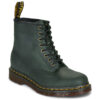 Stivaletti uomo Dr. Martens 1460 GREEN CRAZY HORSE Verde Dr. Martens 190665809824