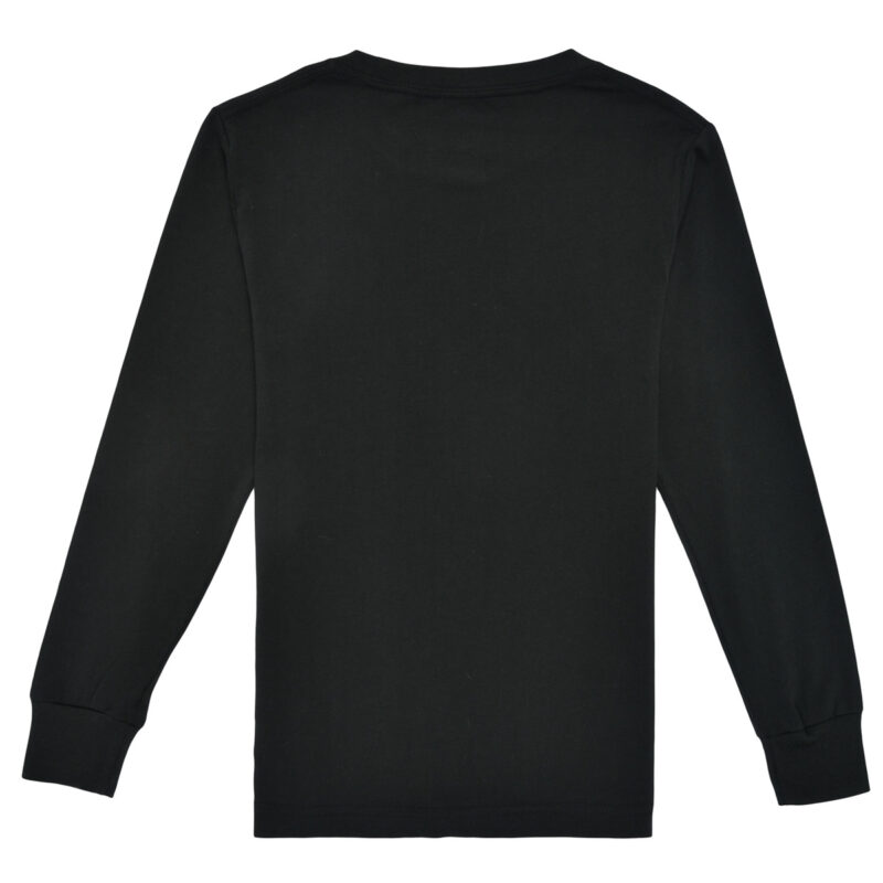 T-shirt ragazzo Converse CHUCK PATCH LONG SLEEVE TEE Nero T-shirt maniche corte Bambino - 2