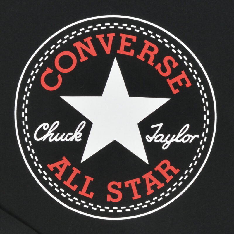 T-shirt ragazzo Converse CHUCK PATCH LONG SLEEVE TEE Nero T-shirt maniche corte Bambino - 3