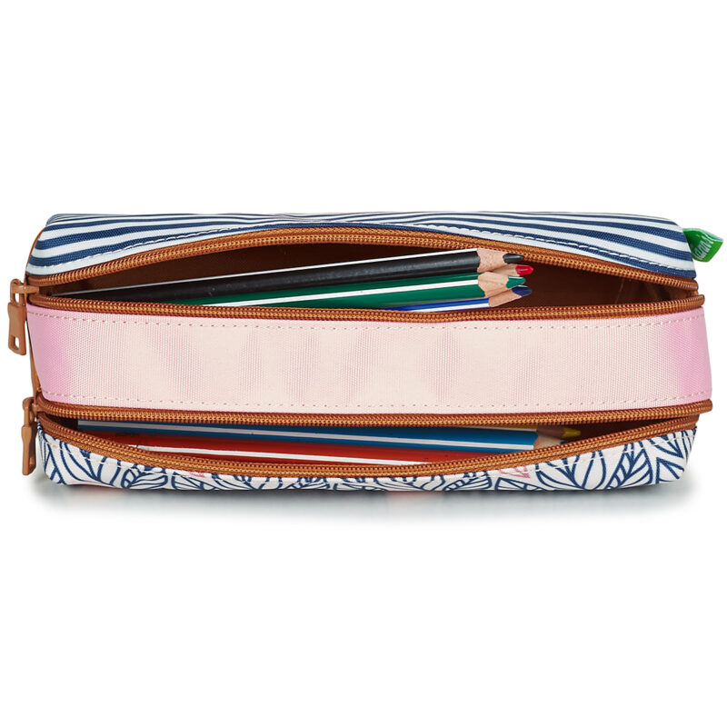 Bambina Tann's CREATION FLORE TROUSSE DOUBLE Rosa Astucci scolastici Bambina - 3