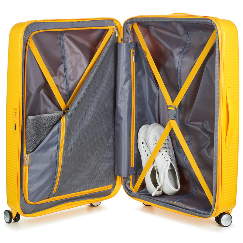 American Tourister SOUNDBOX SPINNER 77/28 TSA EXP Giallo Valigia rigida Uomo - 5