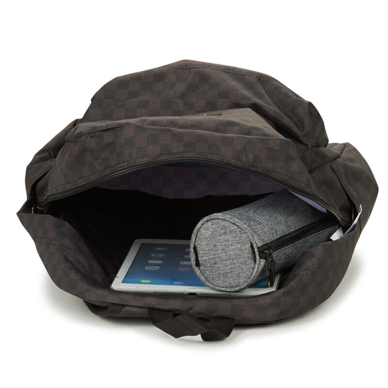 Uomo Vans OLD SKOOL CHECK BACKPACK 22L Nero Zaino Uomo - 5