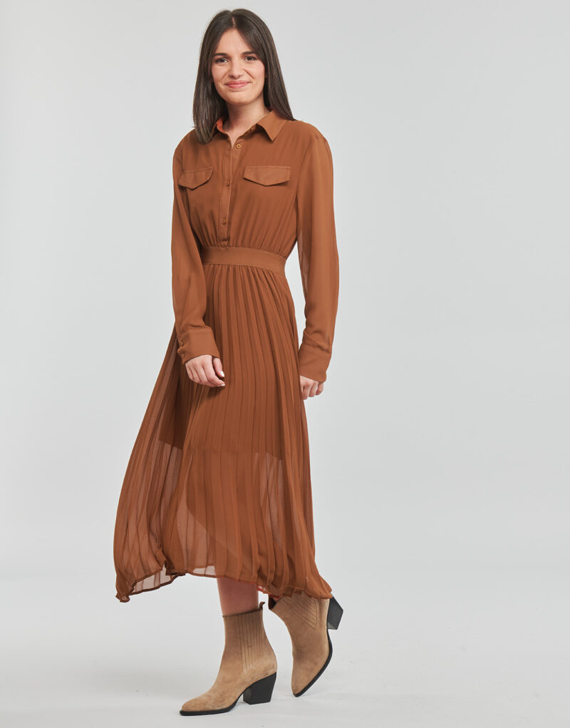 Abito Betty London MADULIE Marrone Abiti Lunghi Donna - 3