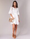 Abito corto Betty London INNATU Bianco Abiti corti Donna - 2