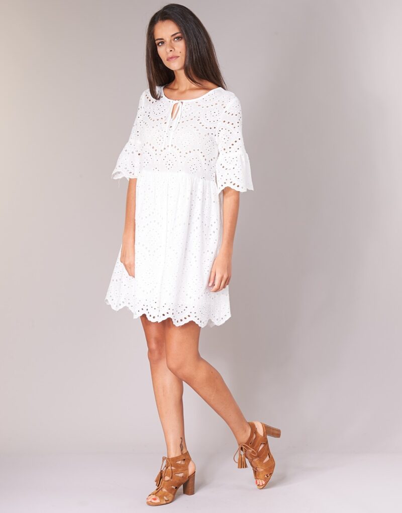 Abito corto Betty London INNATU Bianco Abiti corti Donna - 3
