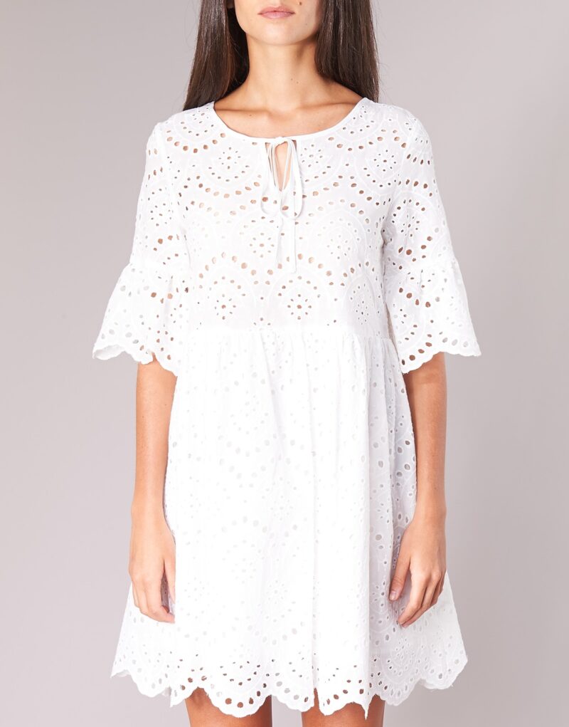 Abito corto Betty London INNATU Bianco Abiti corti Donna - 4