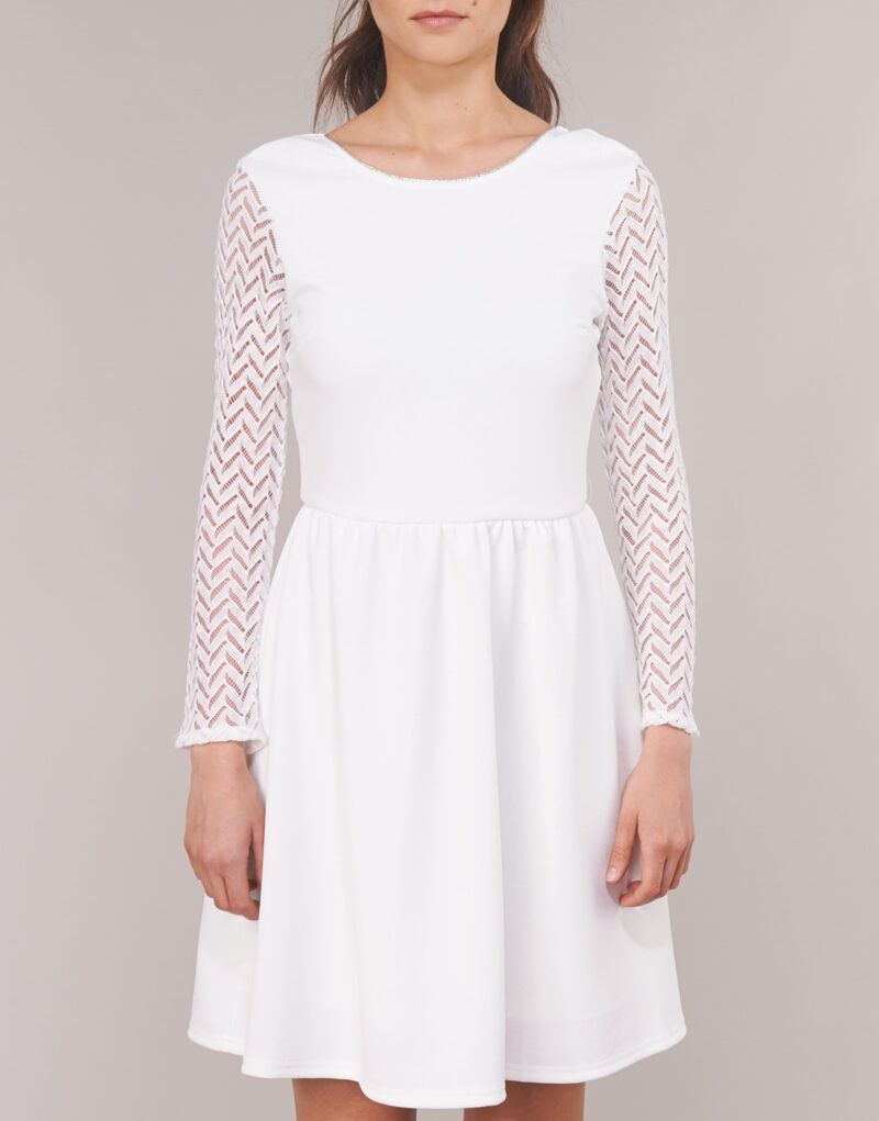 Abito corto Betty London J. LOUISE Bianco Abiti corti Donna - 4