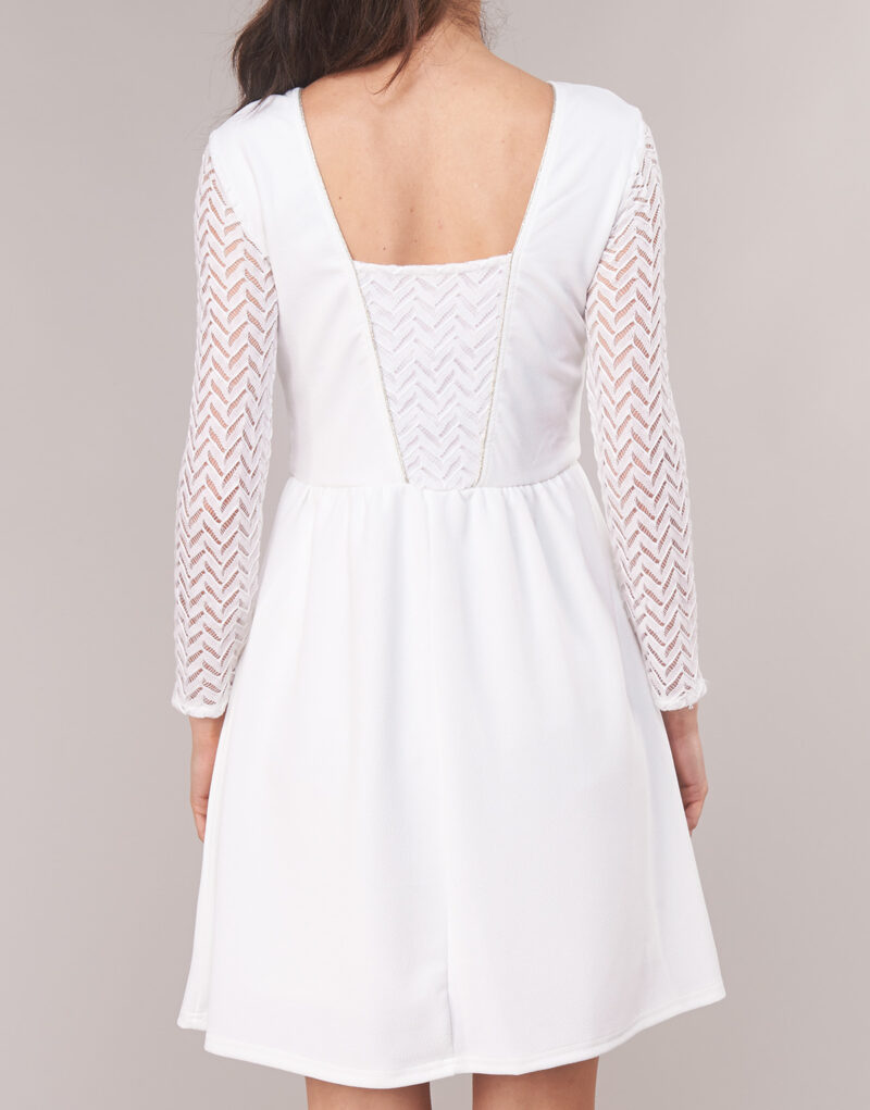 Abito corto Betty London J. LOUISE Bianco Abiti corti Donna - 5