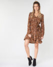 Abito corto Betty London LISONS Marrone Abiti corti Donna - 2