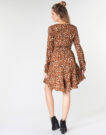 Abito corto Betty London LISONS Marrone Abiti corti Donna - 4