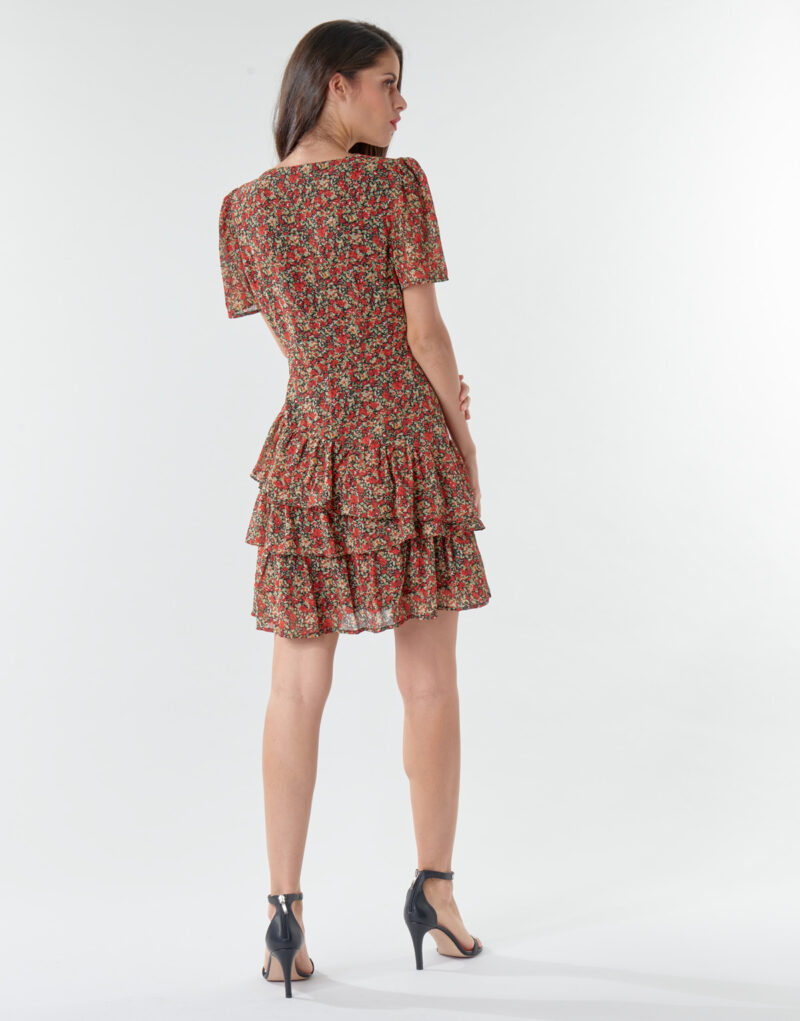 Abito corto Moony Mood ORNAMA Rosso Abiti corti Donna - 4