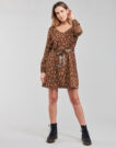 Abito corto Betty London PARRI Marrone Abiti corti Donna - 2