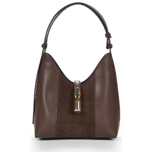 Borsa a spalla donna Furla  FURLA GOCCIA S HOBO  Marrone Furla 8050597813769