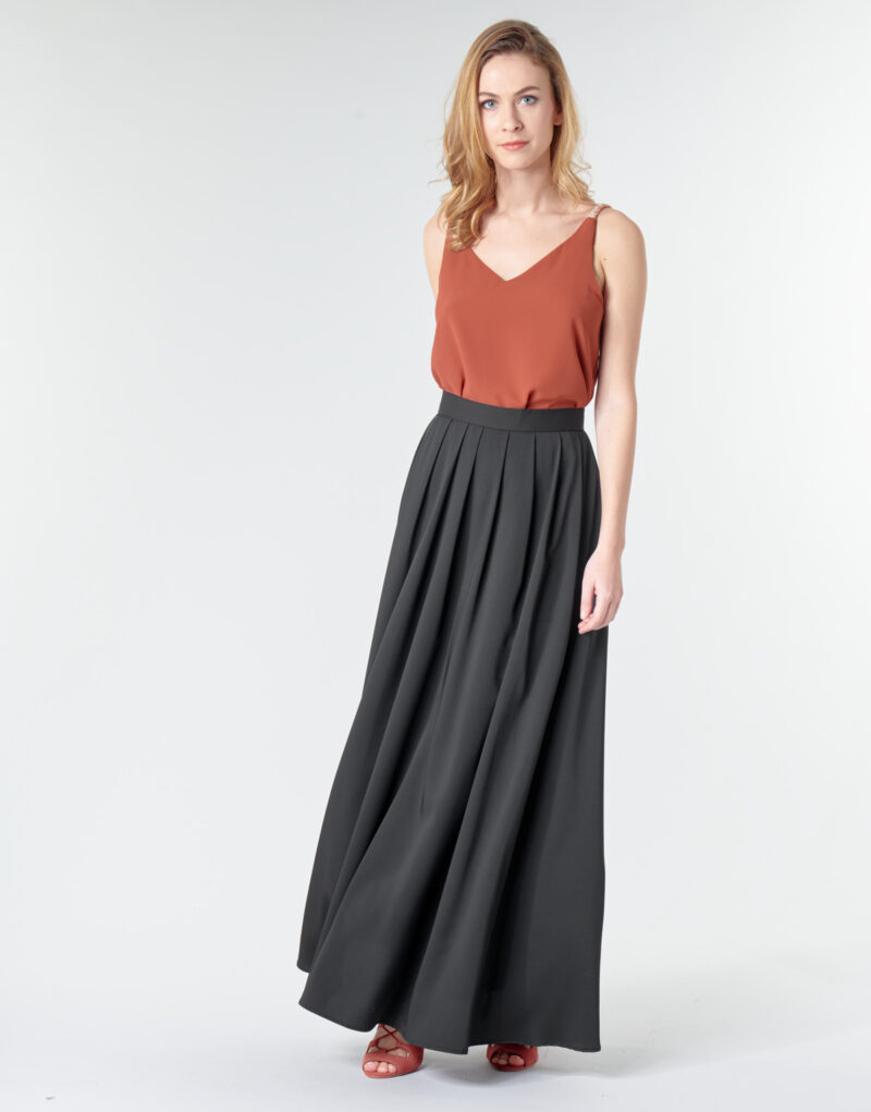 Gonne lunghe Betty London MERCI Nero Gonne lunghe Donna - 2