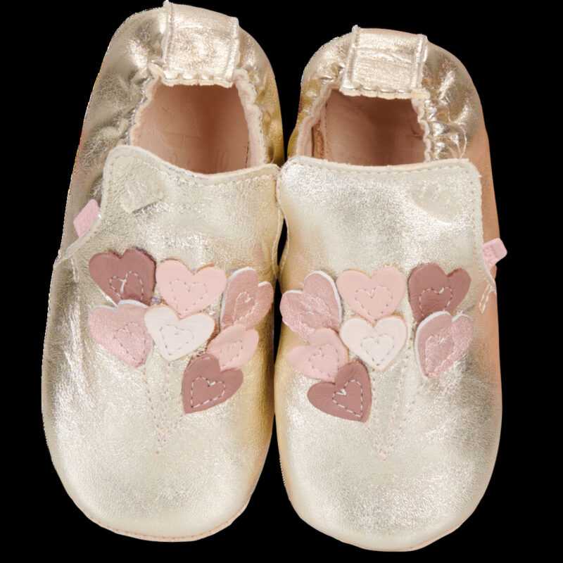 Easy Peasy MY BLUBLU BOUQUET DE COEURS Oro - Pantofole Bambina - 2