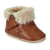 Einfache Kinderhausschuhe für Mädchen Peasy  MY NEW FOUBLU Brown Easy Peasy 3608927692192