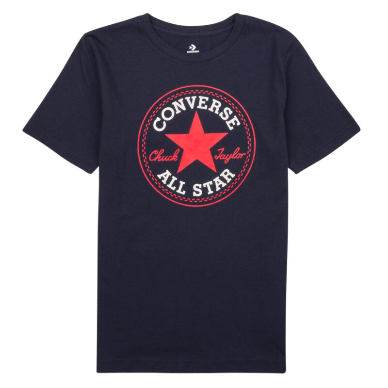 Jungen-T-Shirt Converse CORE CHUCK PATCH TEE Marine Kurzarm-T-Shirt Kinder - 1