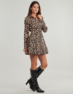 Abito corto Guess CONCETTA Multicolore Abiti corti Donna - 3