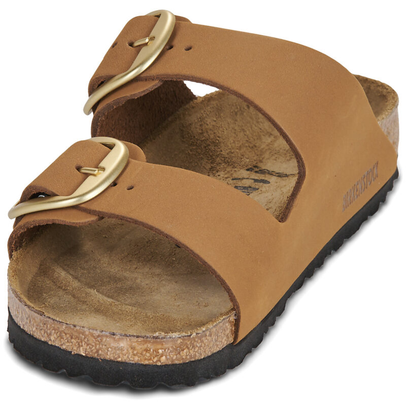 BIRKENSTOCK Arizona Big Buckle Nubuck / Mink / Stretto Marrone Ciabatta Donna - 3