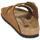 BIRKENSTOCK Arizona Big Buckle Nubuck / Mink / Stretto Marrone Ciabatta Donna - 5