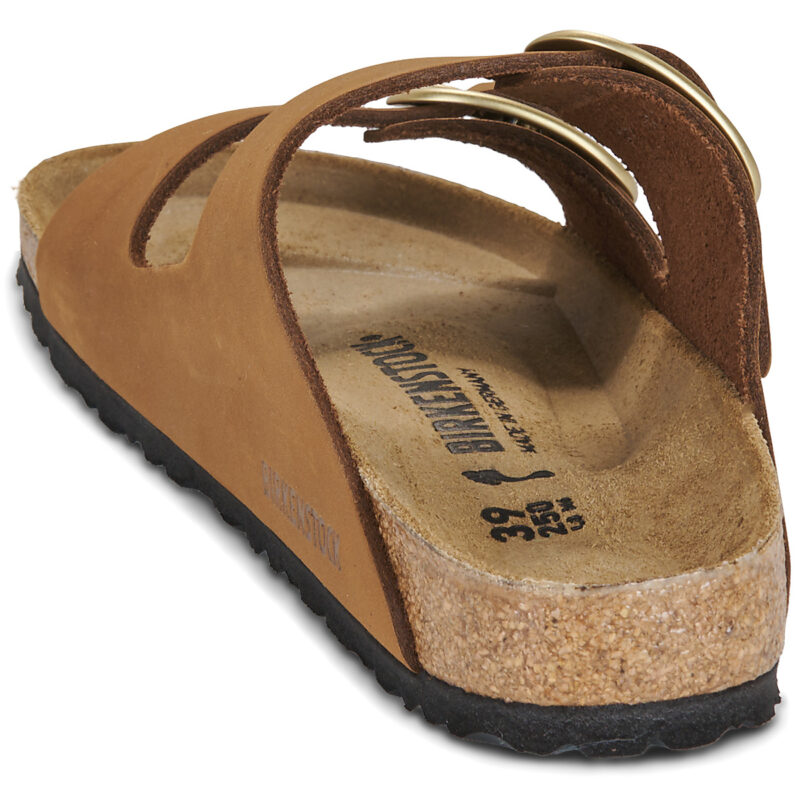 BIRKENSTOCK Arizona Big Buckle Nubuck / Mink / Stretto Marrone Ciabatta Donna - 5