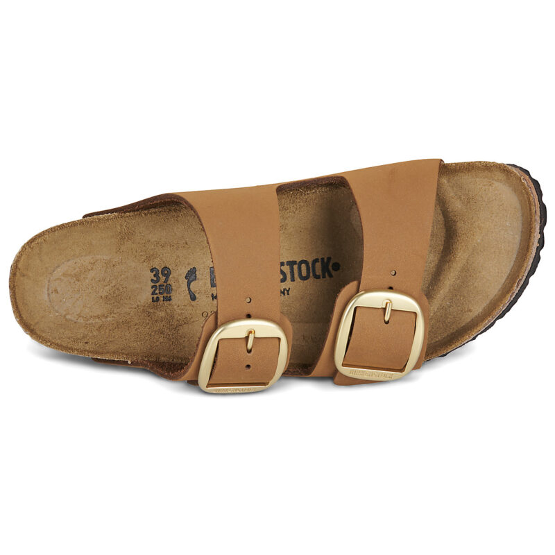 BIRKENSTOCK Arizona Big Buckle Nubuck / Mink / Stretto Marrone Ciabatta Donna - 6
