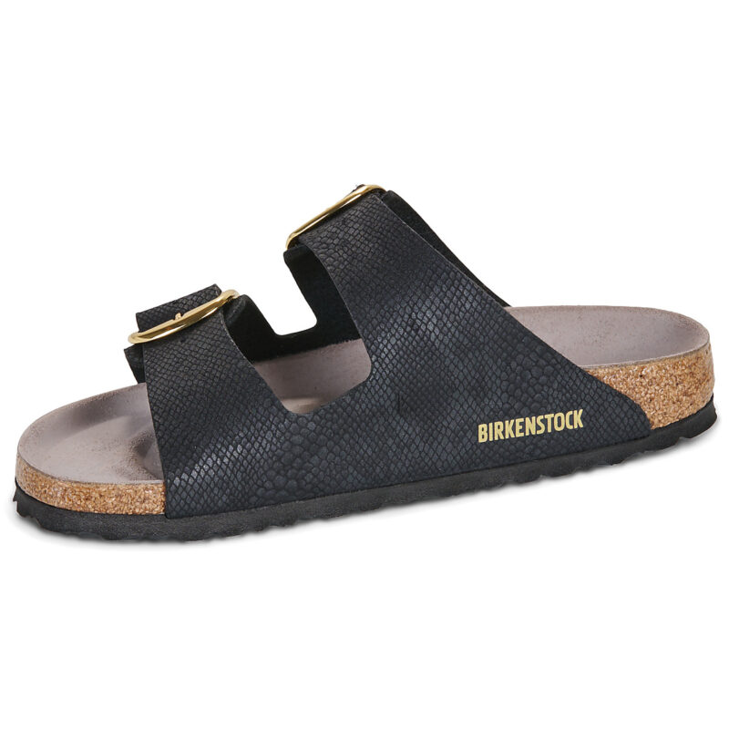 BIRKENSTOCK Arizona Big Buckle Print / Python / Black / Stretto Nero Ciabatta Donna - 4