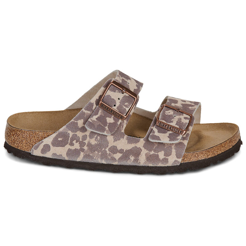 BIRKENSTOCK Arizona Leo / Print / Sandcastle / Stretto Marrone Ciabatta Donna - 2