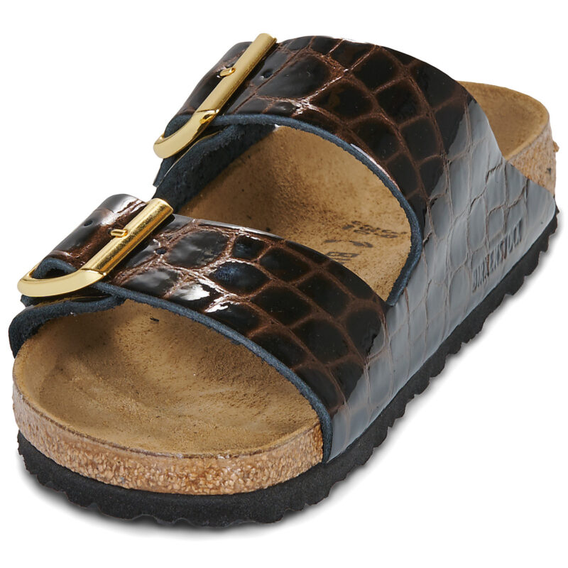 BIRKENSTOCK Arizona Pelle / Animal / Black / Stretto Marrone Ciabatta Donna - 3