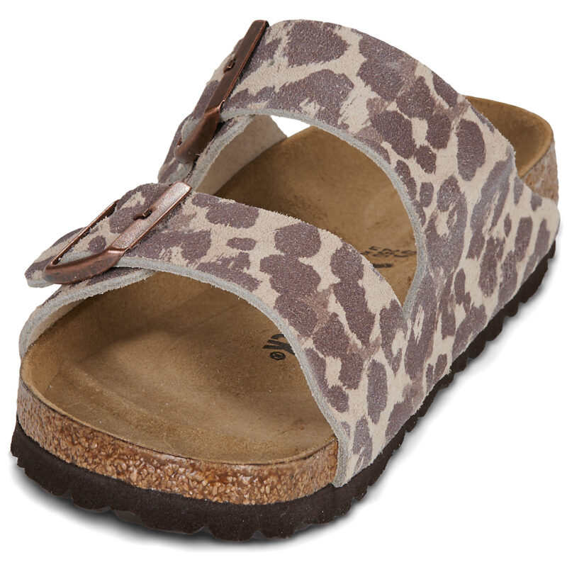 BIRKENSTOCK Arizona Leo / Print / Sandcastle / Stretto Marrone Ciabatta Donna - 3