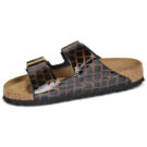 BIRKENSTOCK Arizona Pelle / Animal / Black / Stretto Marrone Ciabatta Donna - 4