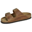 BIRKENSTOCK Arizona Oiled / Pelle / Cognac / Stretto Marrone Ciabatta Donna - 4