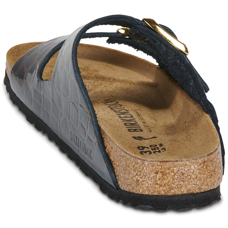 BIRKENSTOCK Arizona Pelle / Animal / Black / Stretto Marrone Ciabatta Donna - 5