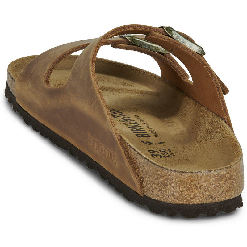 BIRKENSTOCK Arizona Oiled / Pelle / Cognac / Stretto Marrone Ciabatta Donna - 5