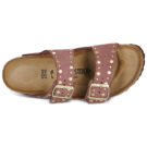 BIRKENSTOCK Arizona Rivet Suede / Rivet / Pepper / Stretto Rosa Ciabatta Donna - 6
