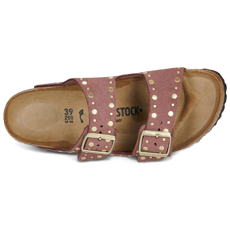 BIRKENSTOCK Arizona Rivet Suede / Rivet / Pepper / Stretto Rosa Ciabatta Donna - 6