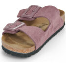 BIRKENSTOCK Arizona Suede / Pelle / Pepper / Stretto Rosa Ciabatta Donna - 3