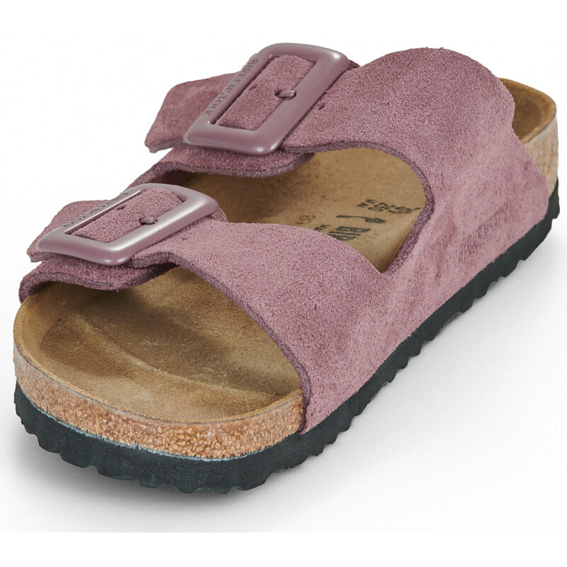 BIRKENSTOCK Arizona Suede / Pelle / Pepper / Stretto Rosa Ciabatta Donna - 3