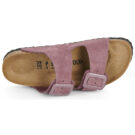 BIRKENSTOCK Arizona Suede / Pelle / Pepper / Stretto Rosa Ciabatta Donna - 6