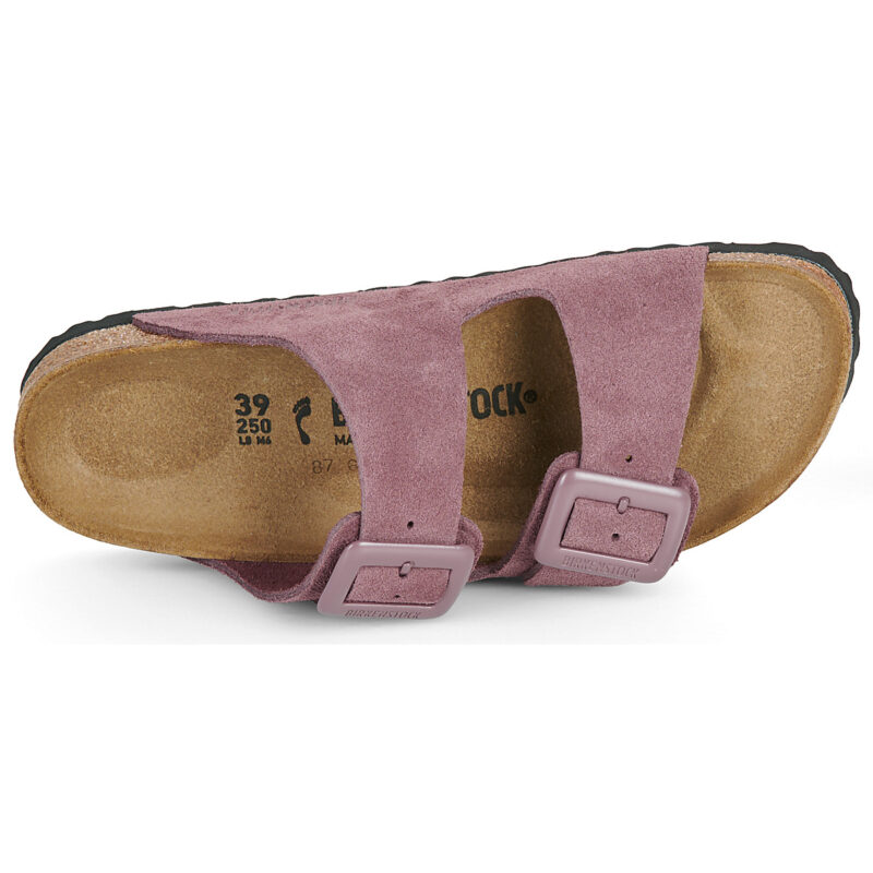 BIRKENSTOCK Arizona Suede / Pelle / Pepper / Stretto Rosa Ciabatta Donna - 6