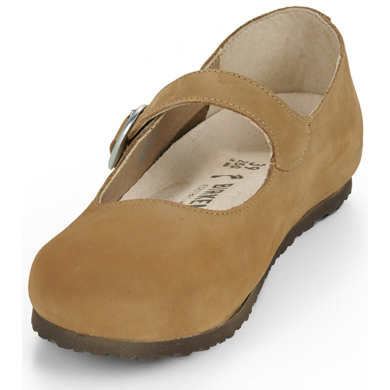 BIRKENSTOCK Mary Jane Nubuck / Nero / Tea / Stretto Marrone Ballerine Donna - 3