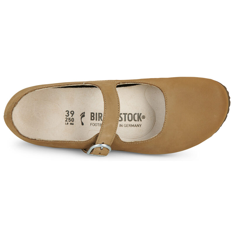 BIRKENSTOCK Mary Jane Nubuck / Nero / Tea / Stretto Marrone Ballerine Donna - 6