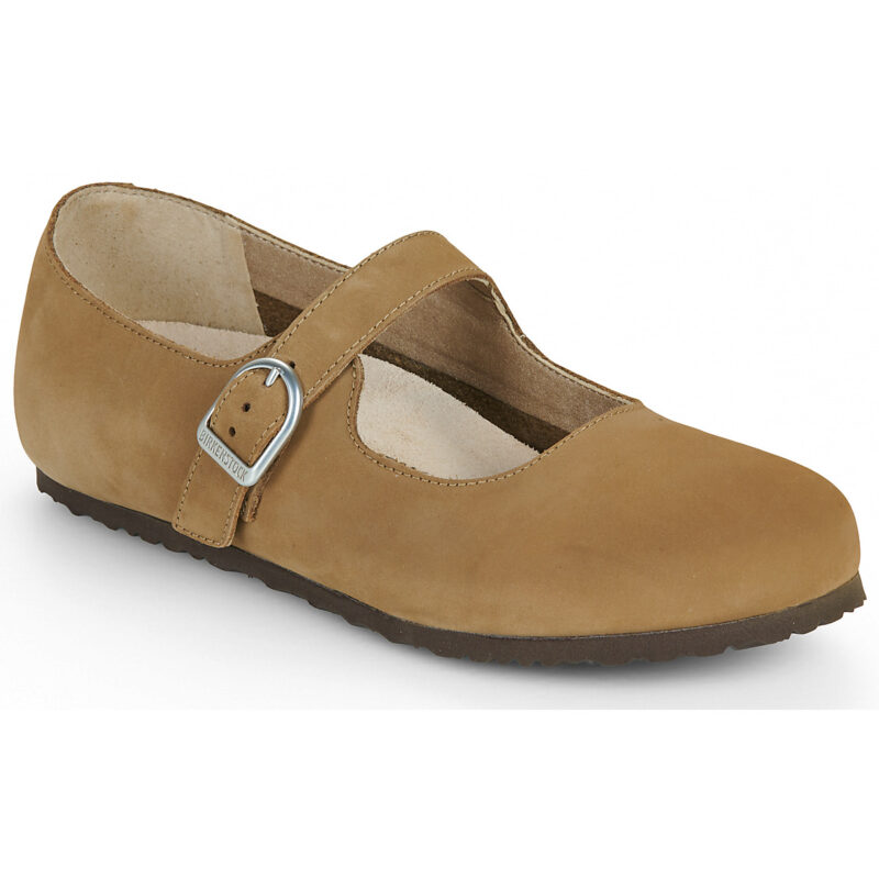 BIRKENSTOCK Mary Jane Nubuck / Nero / Tea / Stretto Marrone Ballerine Donna - 1