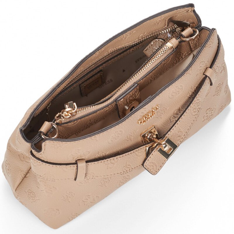 Guess ELLA LOGO GIRLFRIEND CROSSBODY Beige Borsa a tracolla Donna - 5