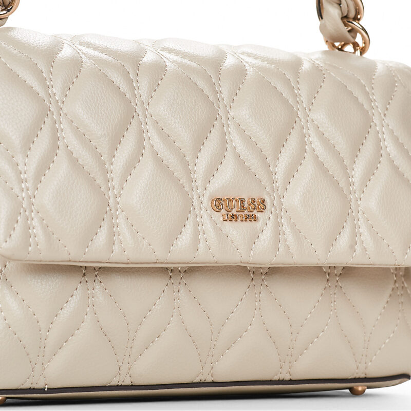 Guess MAXINE FLAP CROSSBODY Bianco Borsa a tracolla Donna - 4