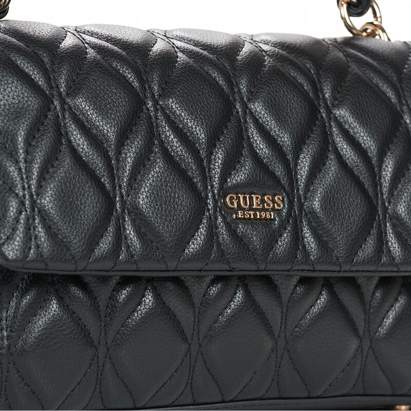 Guess MAXINE FLAP CROSSBODY Nero Borsa a tracolla Donna - 4