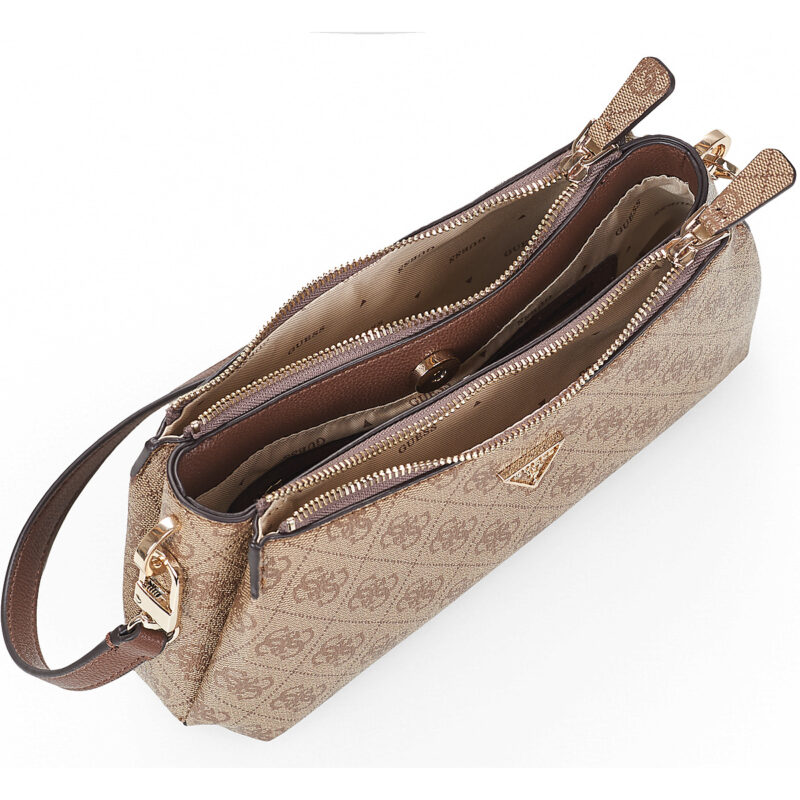 Guess NOELLE II 3 COMP CROSSBODY Marrone Borsa a tracolla Donna - 5
