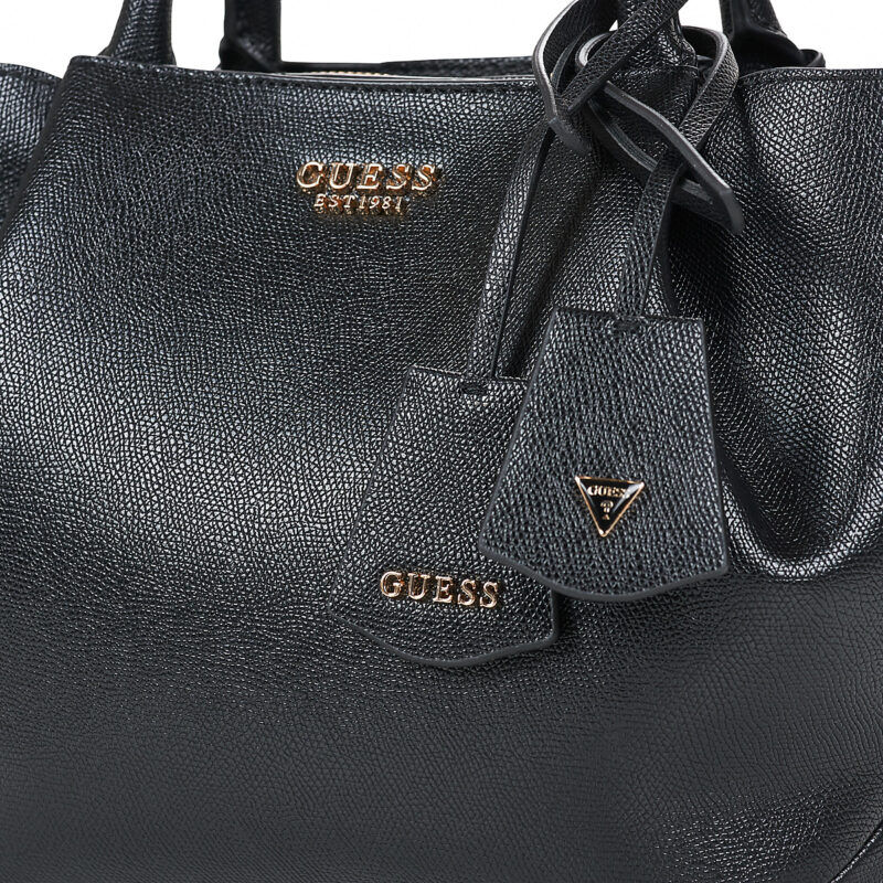 Donna Guess AMORETTE GIRLFRIEND SATCHEL Nero Borsetta Donna - 4